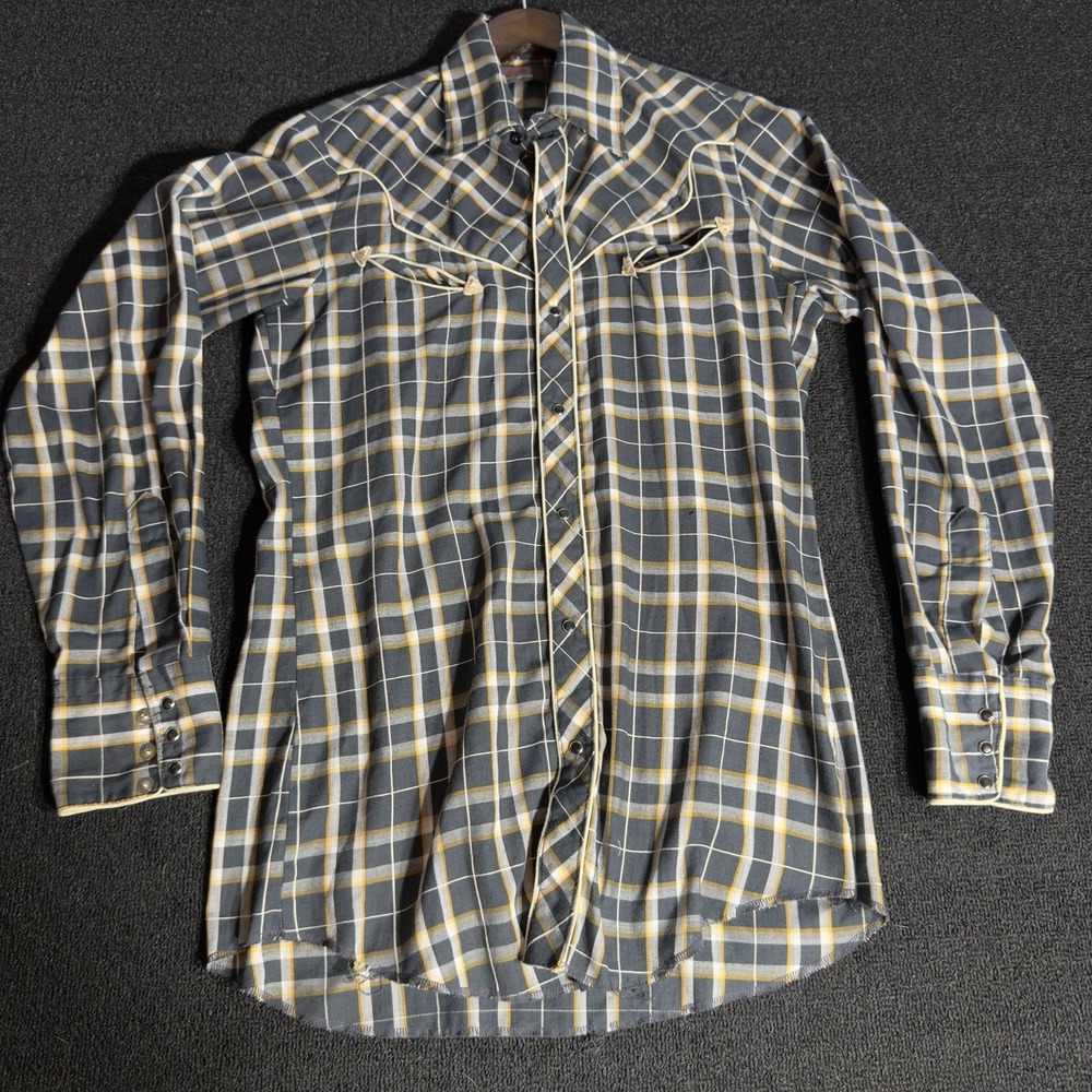 Vntg Tom Ferguson Collection Western Wear Button Down Mens Medium-See‎ Wear Pics
